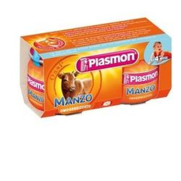 PLASMON*OM MANZO 2 X 120G