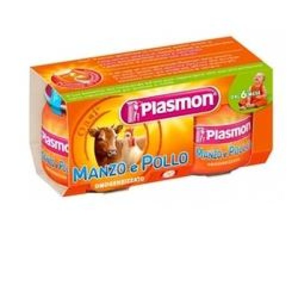 PLASMON*OM MANZO-POLLO 2X80G