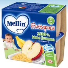 MELLIN FRUTTA PURA ME/BA4X100G