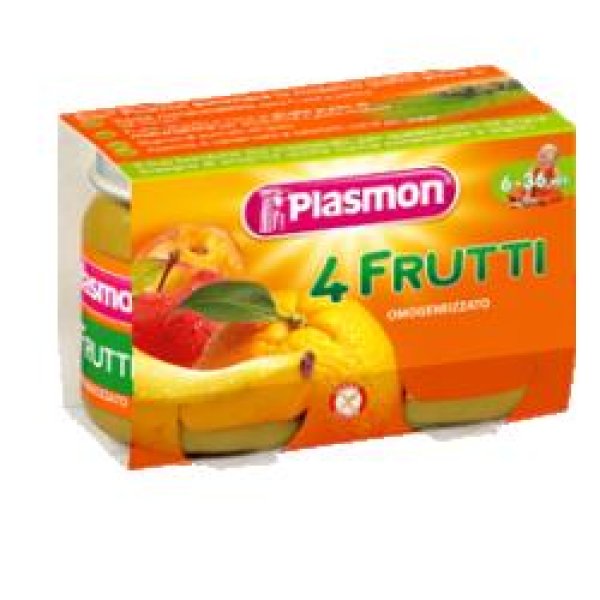 PLASMON OMOG 4FRUT 104X6