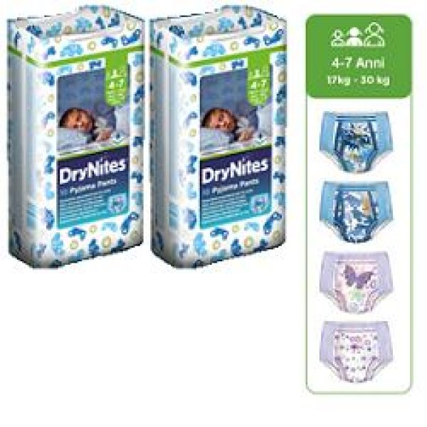 HUGGIES DRYNITES BOY 17/30K 10PZ