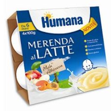 HUMANA MERENDA MELA ALB 4X100G