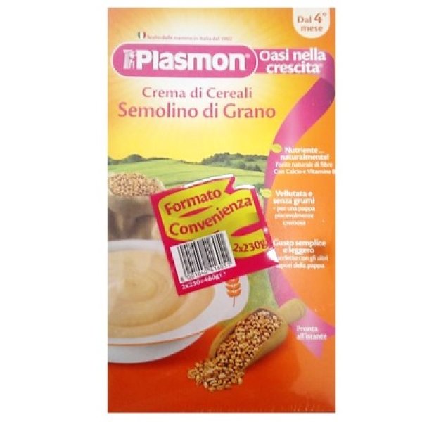 PLASMON CEREALI SEMOLINO 2X230G