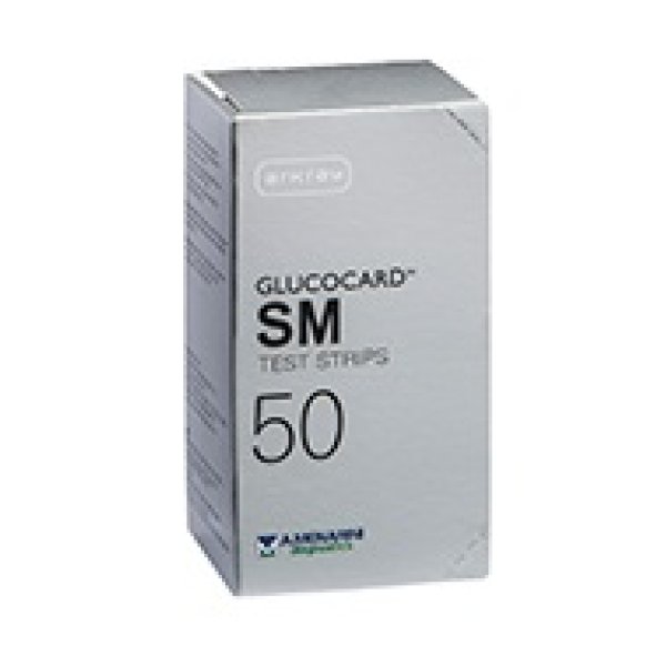 GLUCOCARD SM TEST STRIPS 50PZ