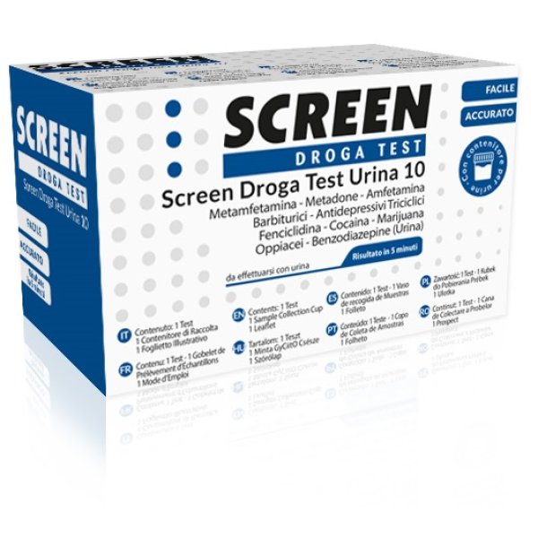 SCREEN DROGA TEST URINA 10