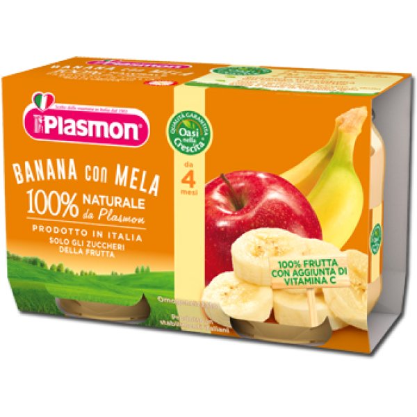 PLASMON OMOG BANANA/MELA2X104G