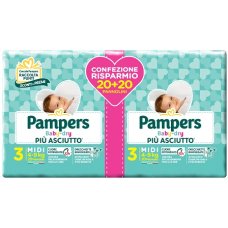 PAMPERS BABY DRYDUO DWCT MID40