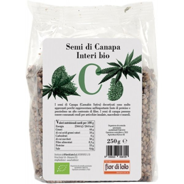 SEMI CANAPA INTERI BIO 250G