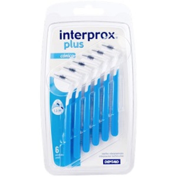 INTERPROX PLUS CONICO BLU 6PZ