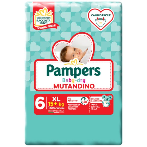 PAMPERS BD MUT SM TG6 EXL 14PZ