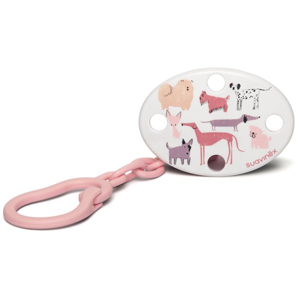 SUAVINEX CLIP OV CANE ROSA