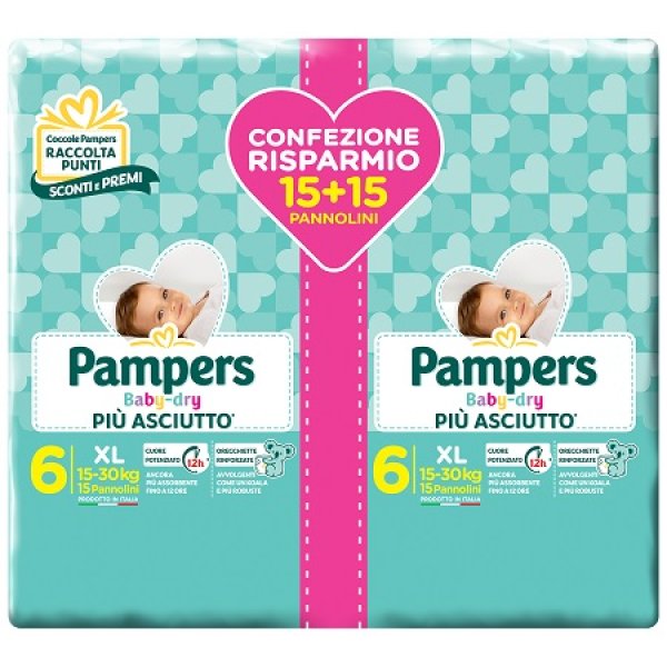 PAMPERS BABY DRYDUO DWCT XLX30