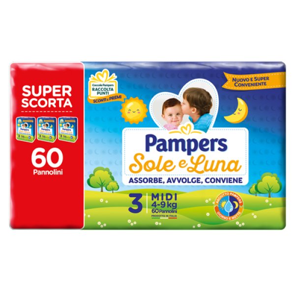 PAMPERS SOLE&LUNA TRIO MIDI 60