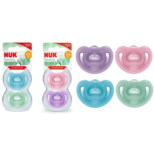 NUK SUCCH SENSIT SIL 0-6M 2PZ