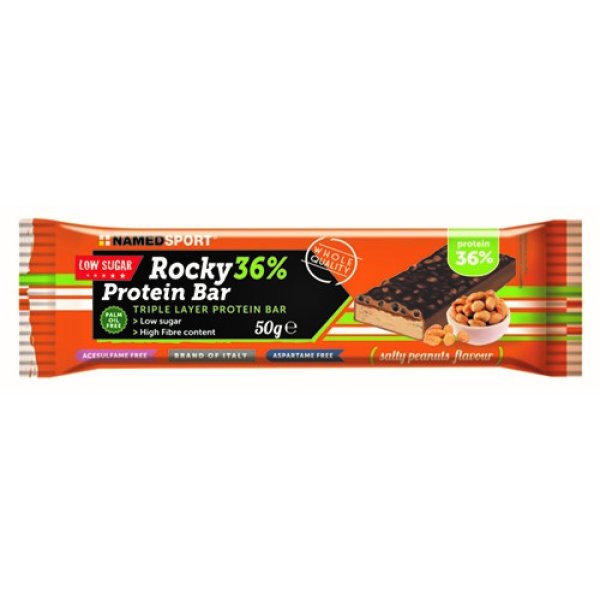 ROCKY 36% PROT BAR PEANUT 50G