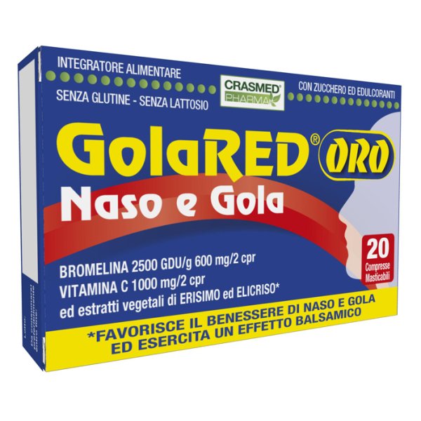 GOLARED ORO NASO E GOLA 20CPR