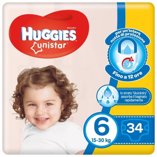 HUGGIES UNISTAR GRANDE 6 34PZ