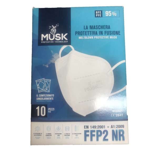 MUSK SEMIMASCHERA FFP2 BI 10PZ