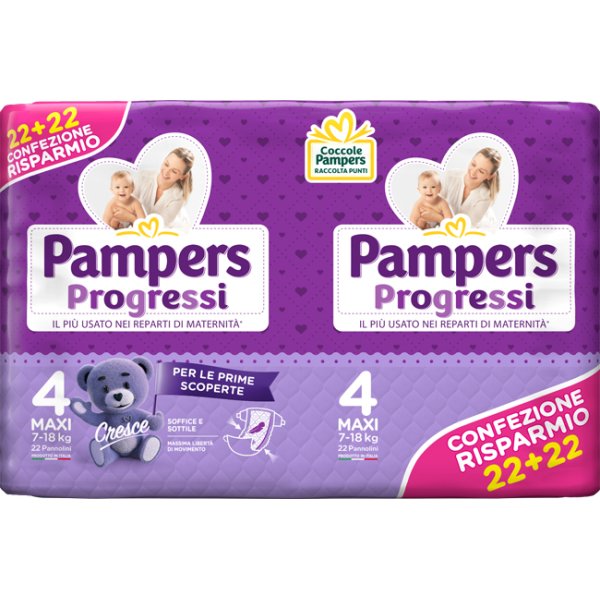 PAMPERS PROGRESSI MAXI 44PZ