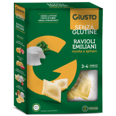 GIUSTO S/G RAVIOLI RICOTTA/SPI