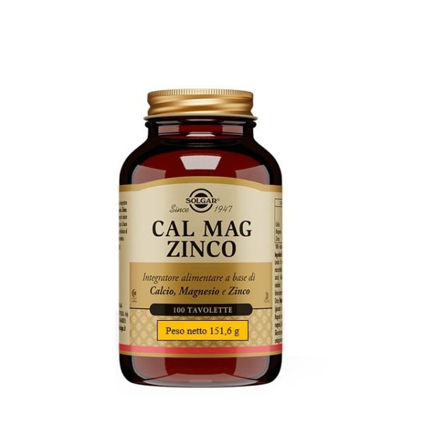 CAL MAG ZINCO 100TAV SOLGAR