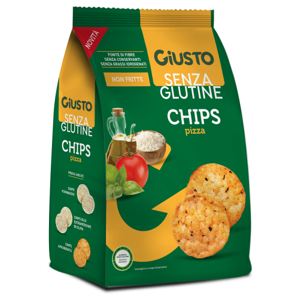 GIUSTO S/G CHIPS PIZZA 40G