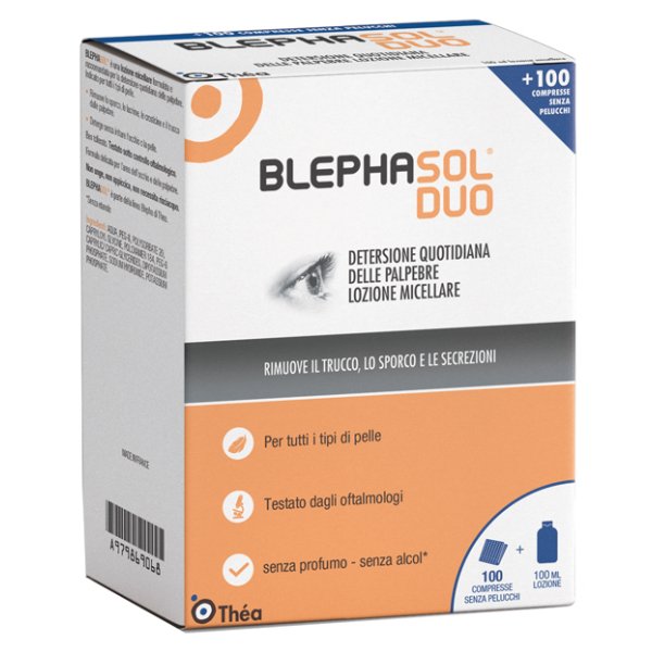 BLEPHASOL DUO 100ML+100 GARZE