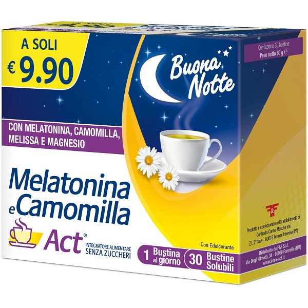 MELATONINA ACT+CAMOMILLA30BUST