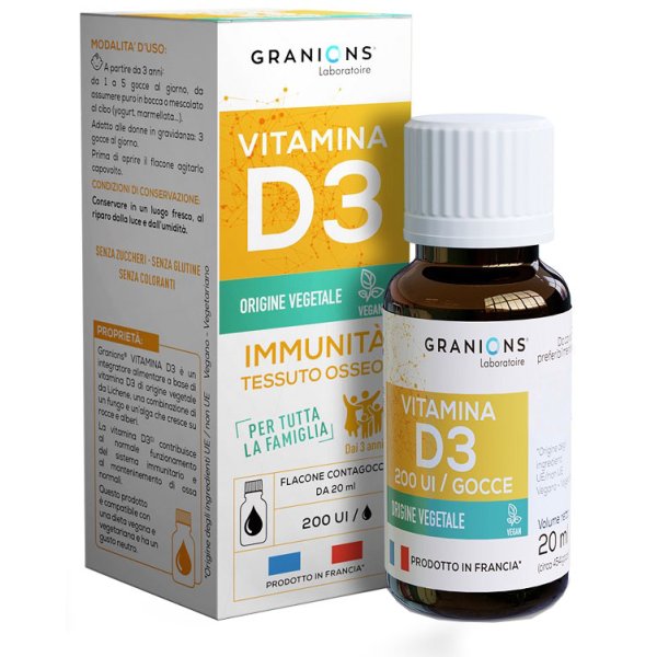 GRANIONS VITAMINA D3 GOCCE20ML