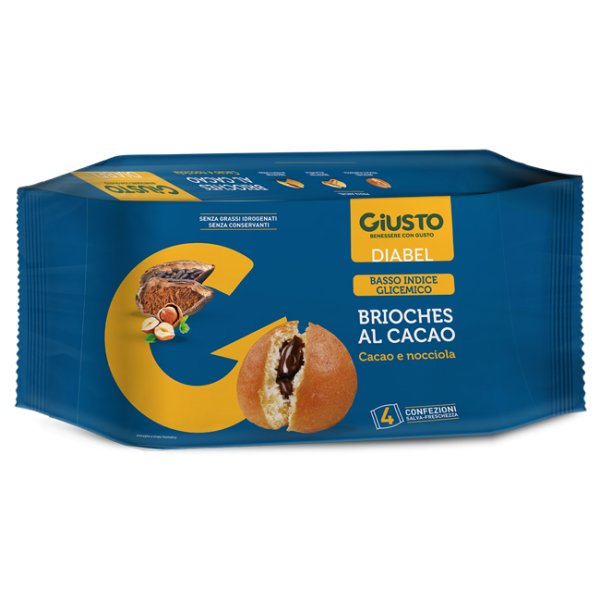 GIUSTO DIABEL BRIOCHE CACAO4PZ