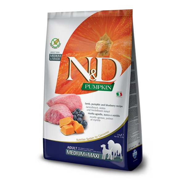 N&D PUMPKIN ADULT MED&MAX AGNE