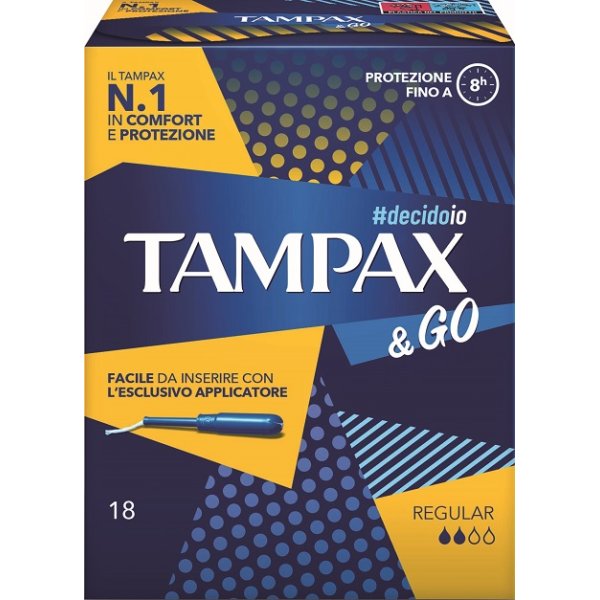 TAMPAX &GO REGULAR 18PZ