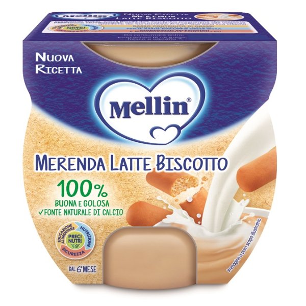 MELLIN MER LATTE BISC 2X100G