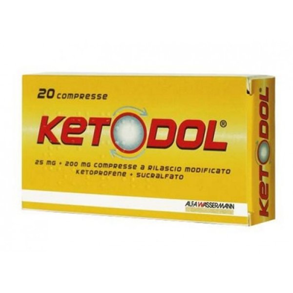 KETODOL*20CPR 25MG+200MG