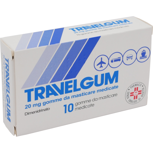 TRAVELGUM*10GOMME MAST 20MG